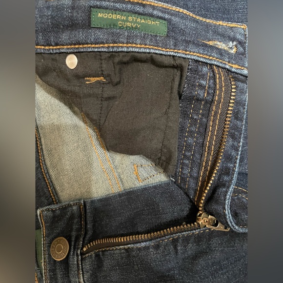 18 W Lauren Ralph Lauren Classic Blue Women's Jeans Modern-Straight Curvy - Picture 5 of 16